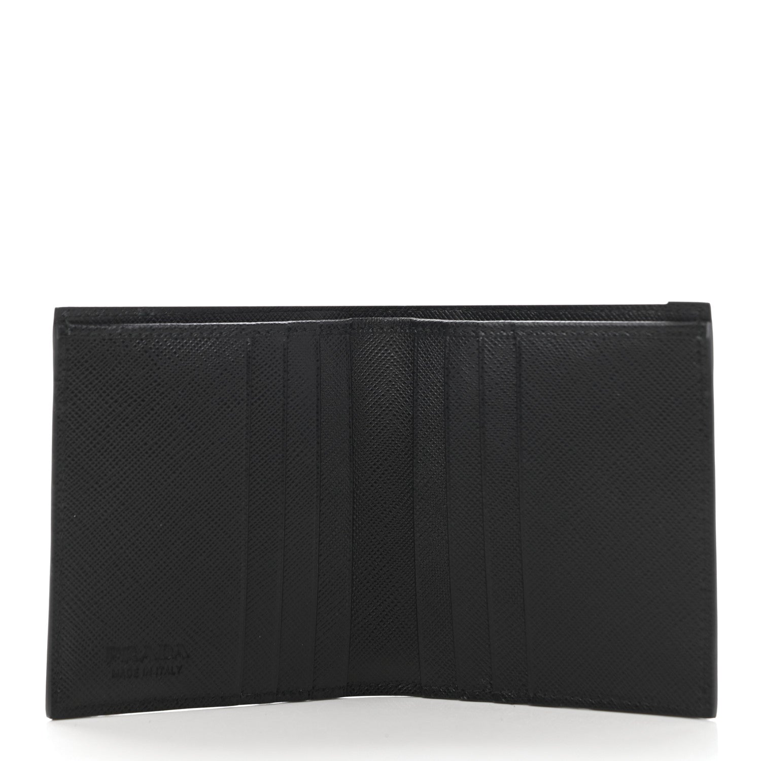Prada X UNIVERSAL STUDIOS Saffiano Frankenstein Heart Studded Bi-Fold Wallet Fuxia 5 of 7