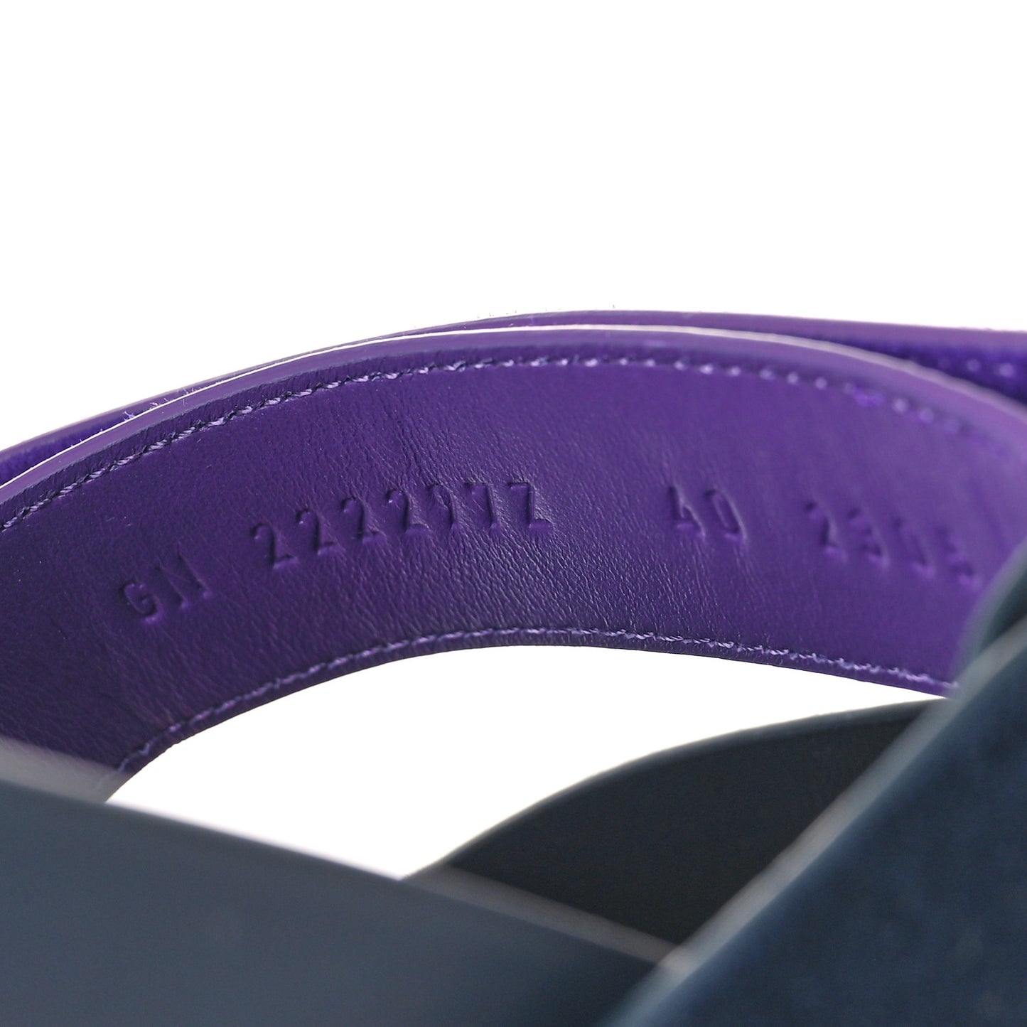 Suede Goatskin Womens Chypre Sandals 40 Marine Violet Majorette