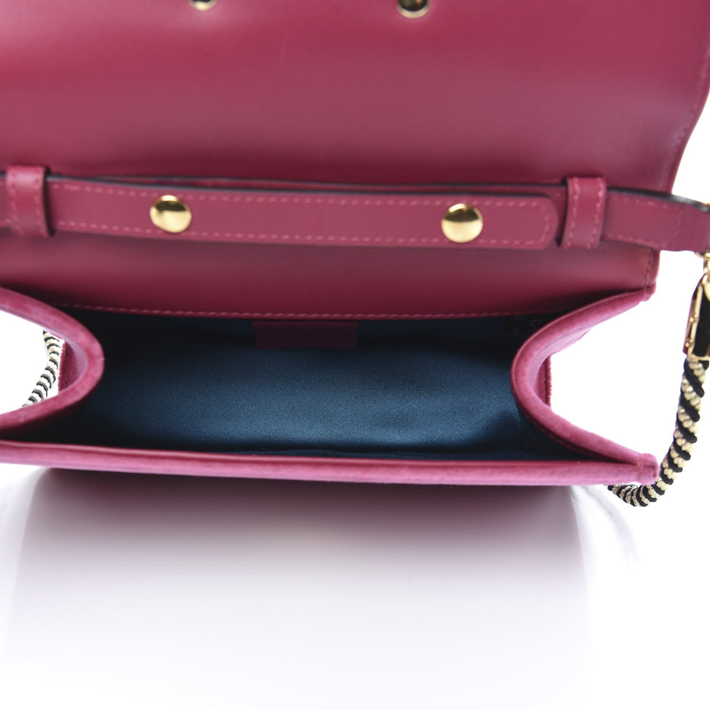 Velvet Crystal Square G Shoulder Bag Light Raspberry Rose