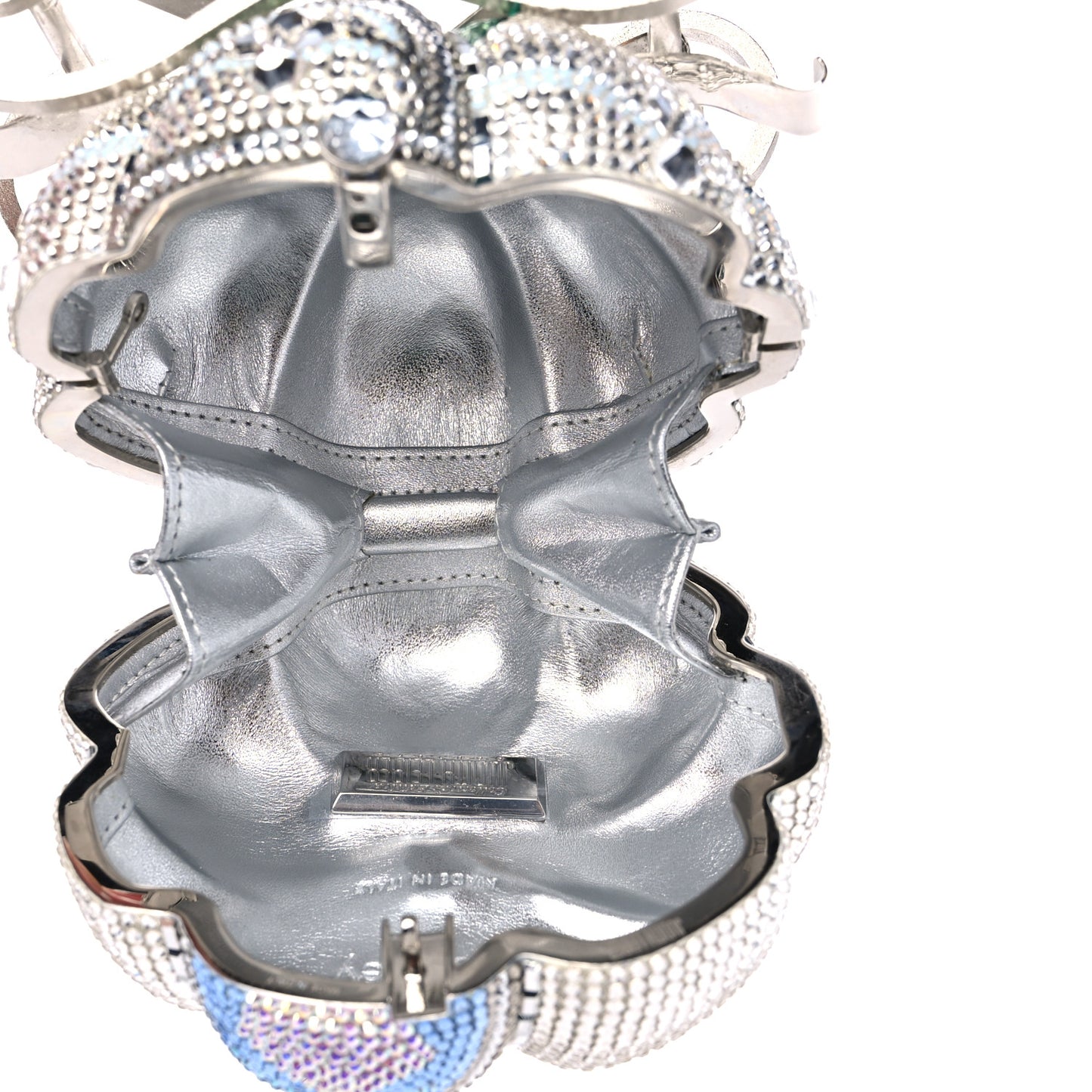x DISNEY Crystal Cinderella Pumpkin Clutch Clutch Silver Multicolor