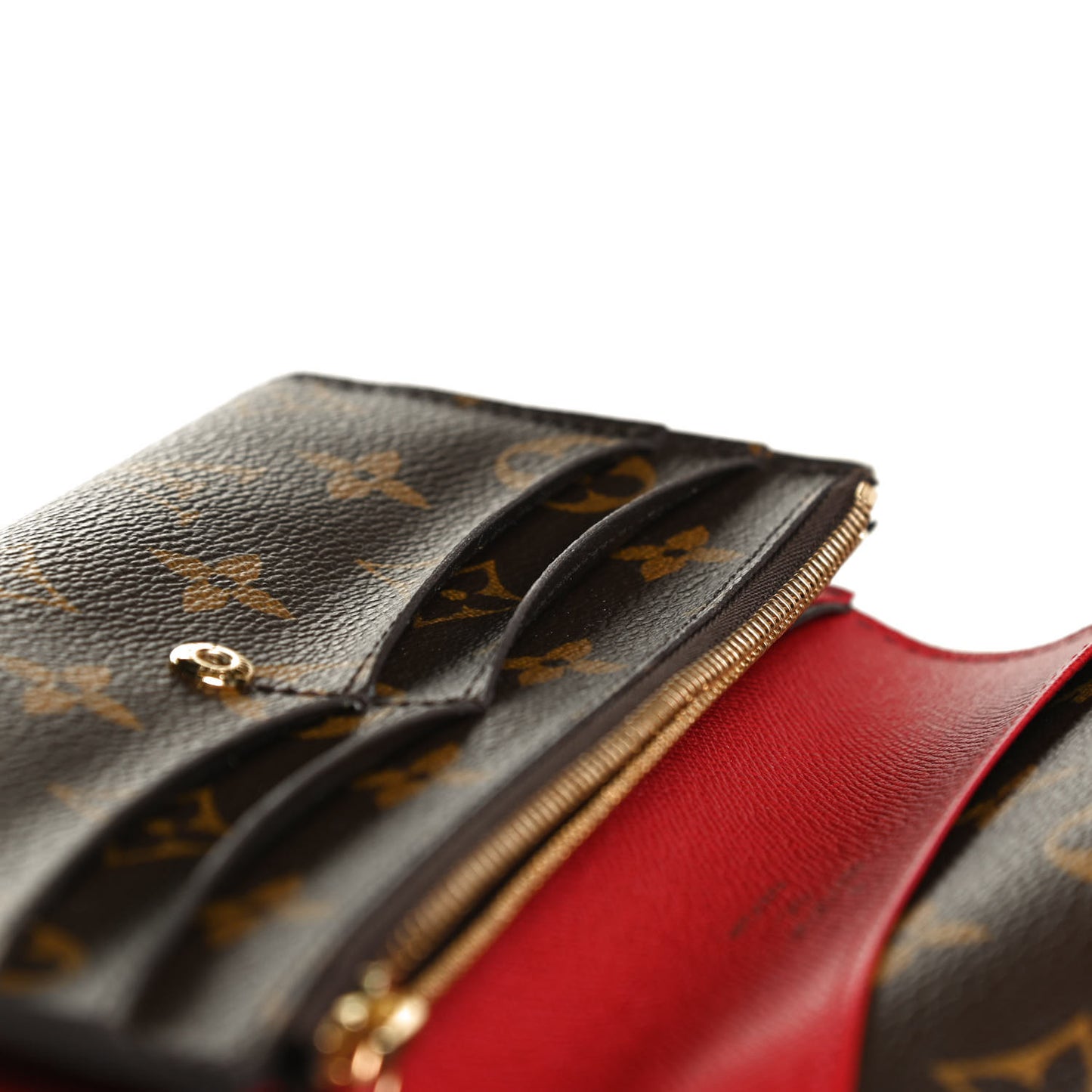 Monogram Emilie Wallet Rouge