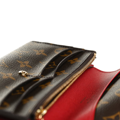 Louis Vuitton Monogram Emilie Wallet Rouge 12 of 12