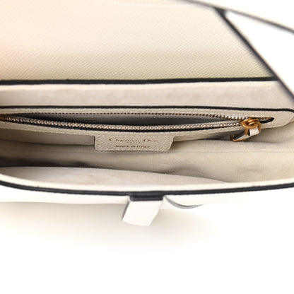Christian Dior Grained Calfskin Saddle Bag White 5 of 11
