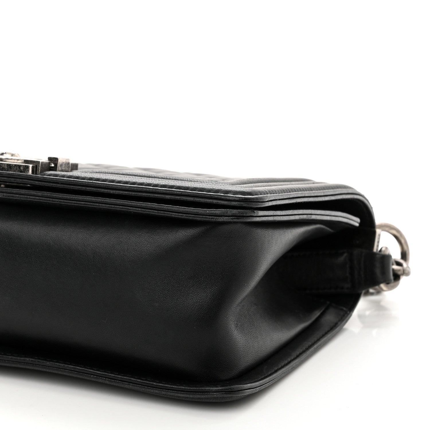 Chanel Lambskin Quilted Medium Boy Flap Black 10 of 12