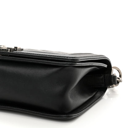 Chanel Lambskin Quilted Medium Boy Flap Black 10 of 12