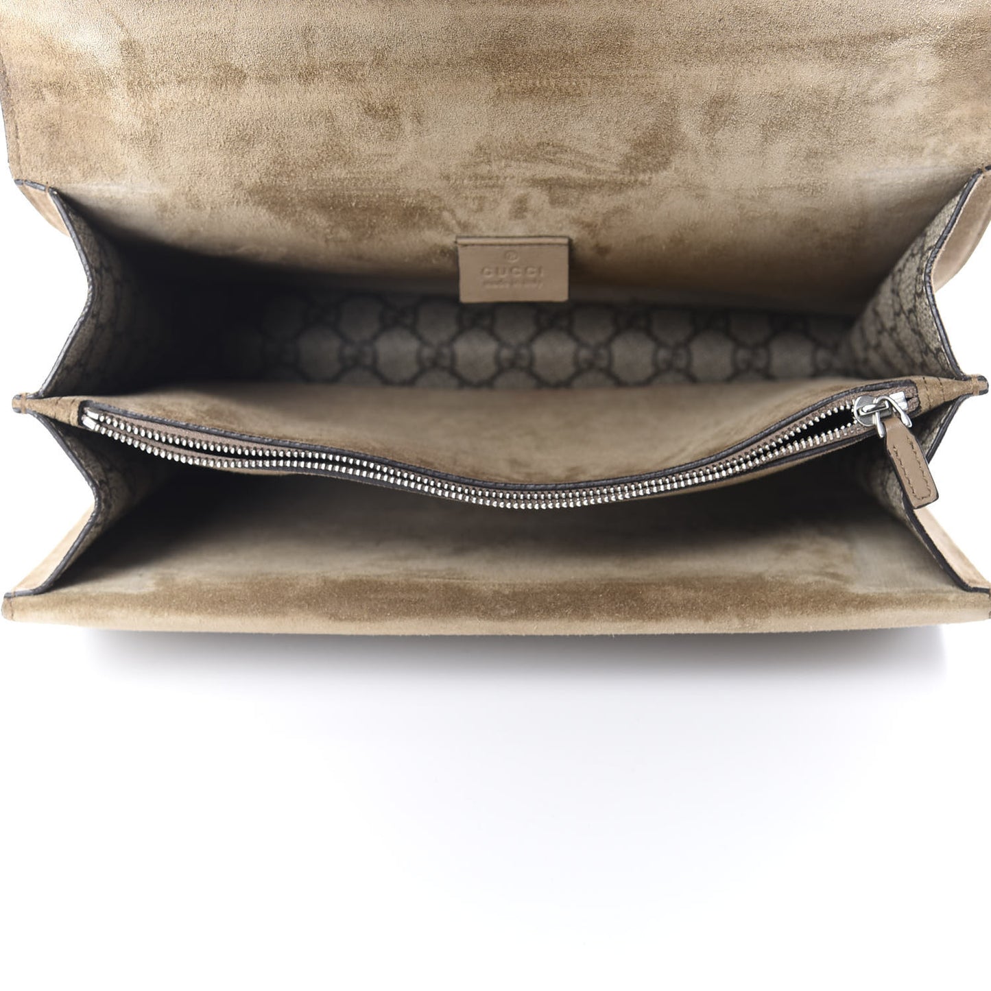 GG Supreme Monogram Medium Dionysus Shoulder Bag Taupe