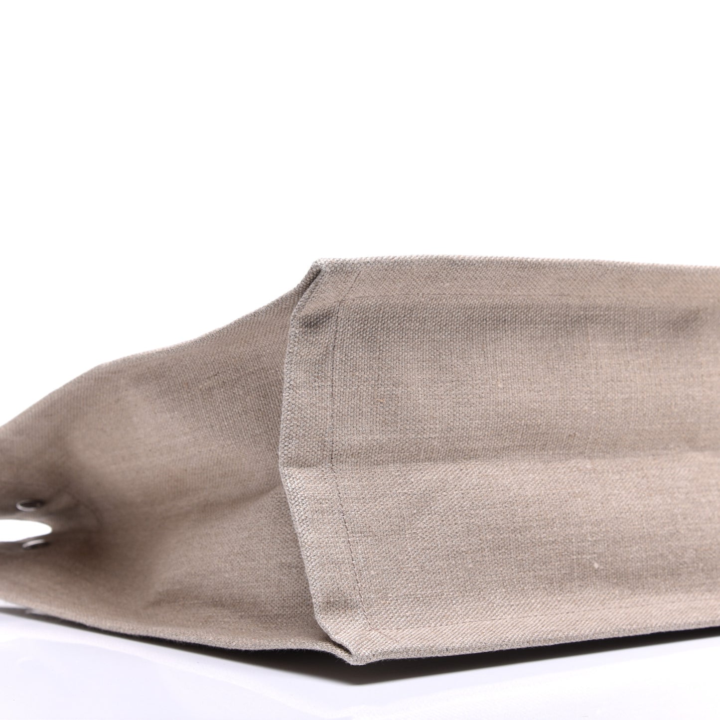 Linen Calfskin Rive Gauche Tote Optic White