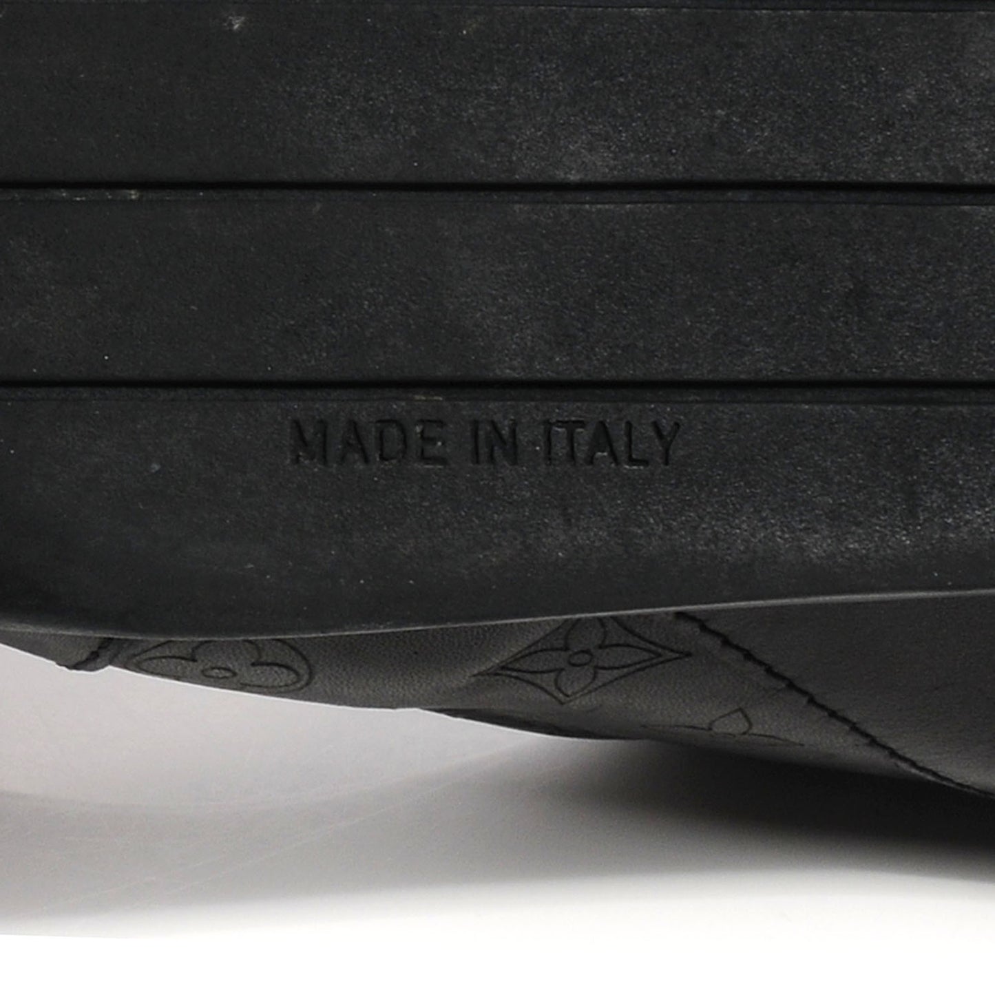 Calfskin Embossed Monogram Sneakers 9 Black