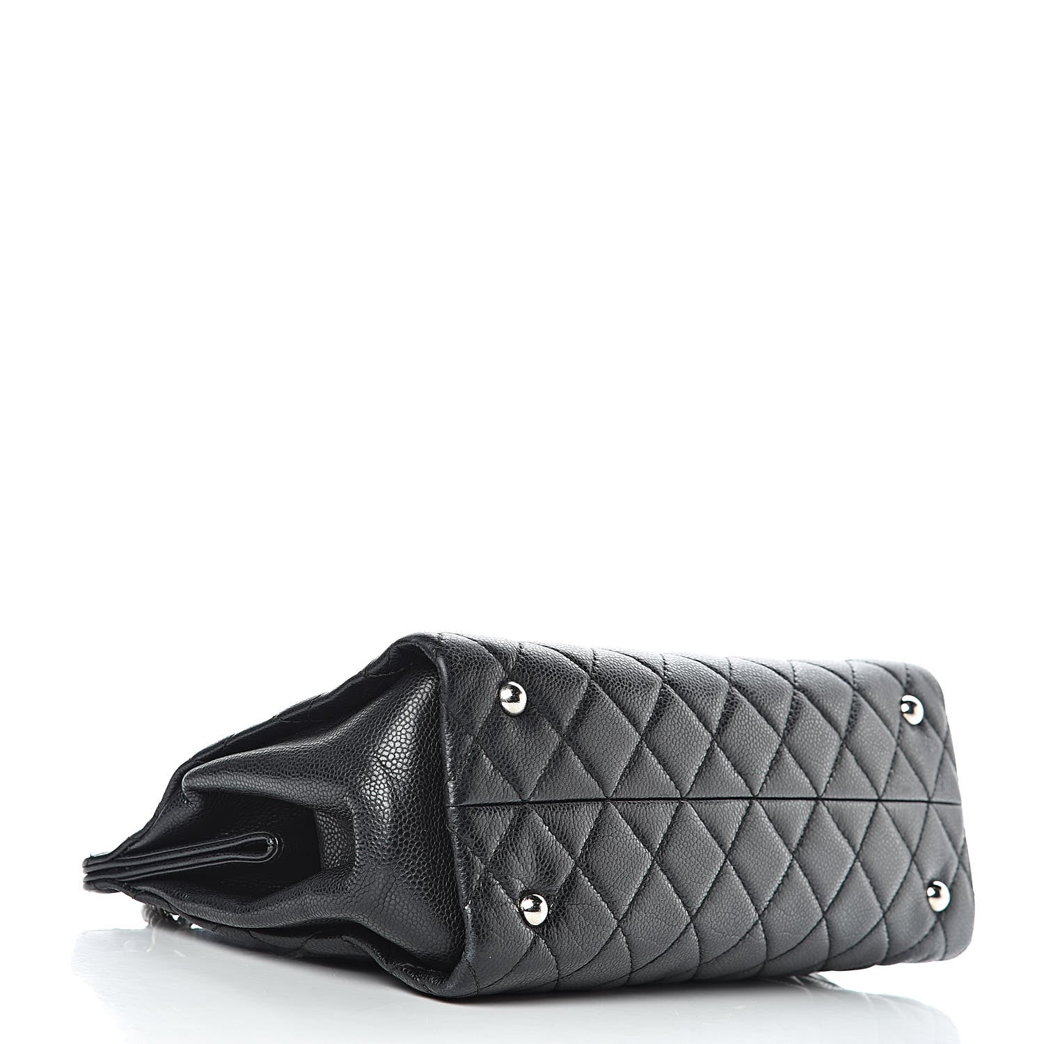 Chanel Caviar Quilted Timeless CC Shopping Tote Black 4 of 16