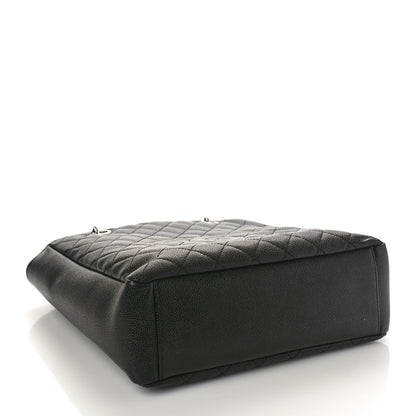 Chanel Caviar Quilted Petit Shopping Tote PST Black 4 of 10