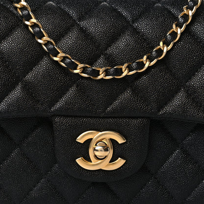 Chanel Caviar Quilted Mini Top Handle Rectangular Flap Black 8 of 11
