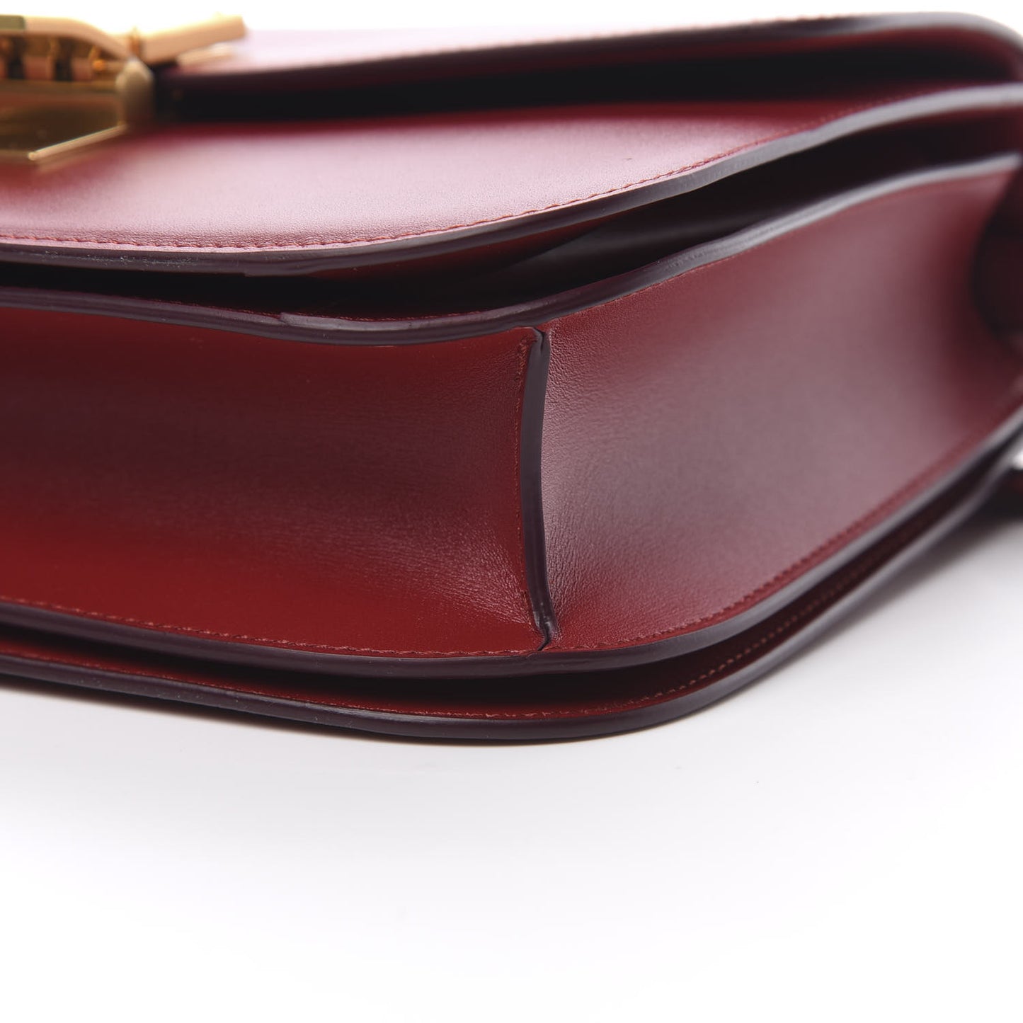 Box Calfskin Medium Classic Box Flap Bag Red