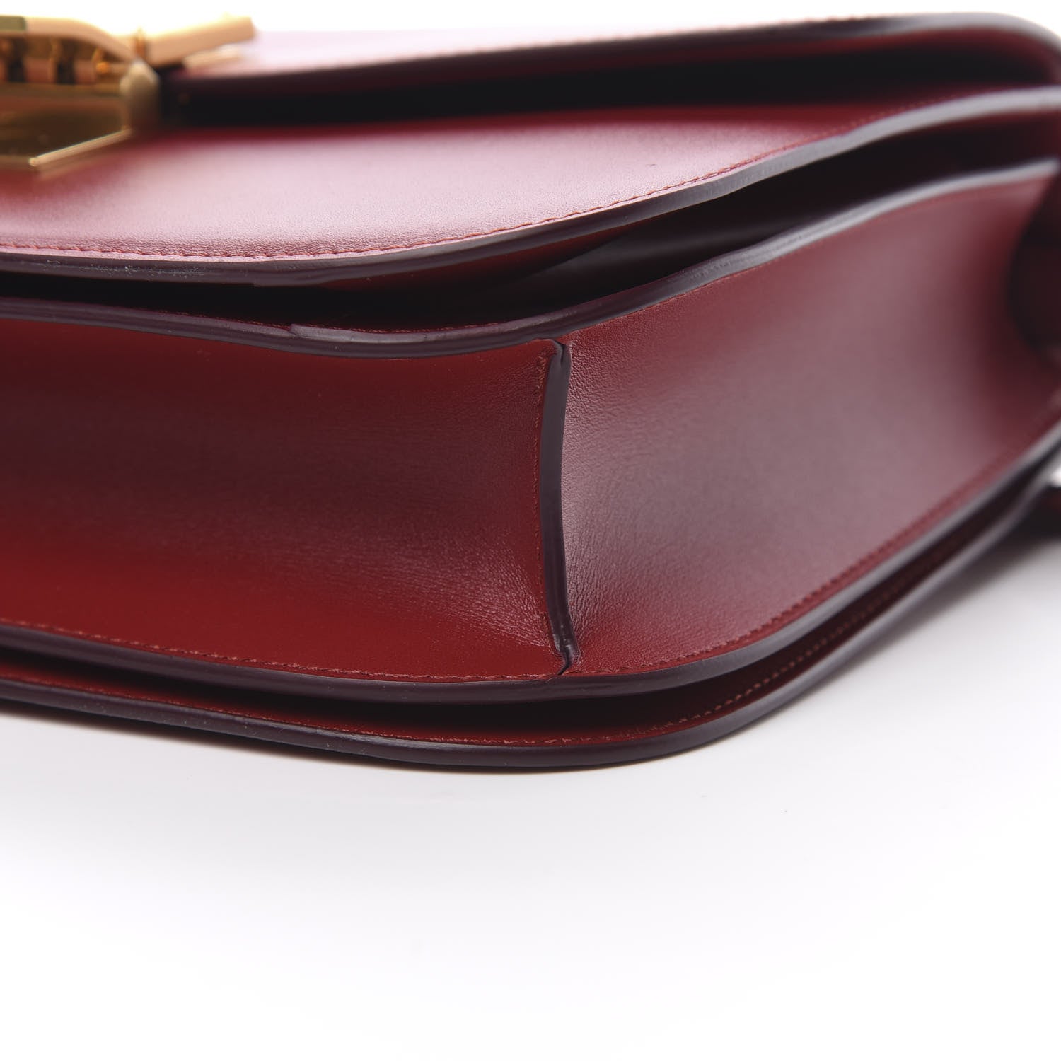 Celine Box Calfskin Medium Classic Box Flap Bag Red 10 of 11