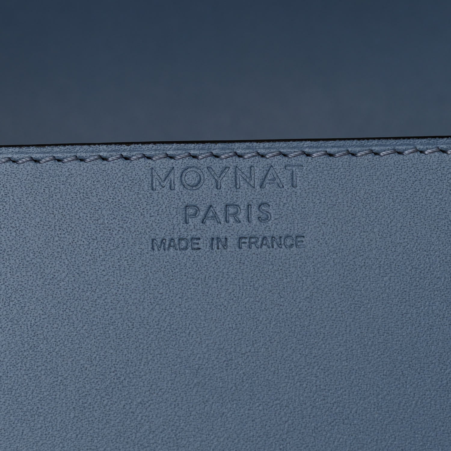 Moynat Box Calfskin Cabotin Blue 6 of 9