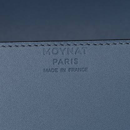 Moynat Box Calfskin Cabotin Blue 6 of 9