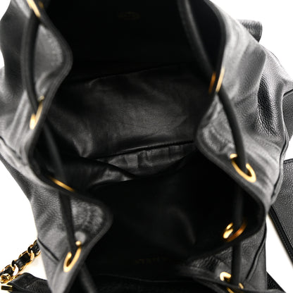 Chanel Caviar Drawstring Backpack Bag Black 5 of 10