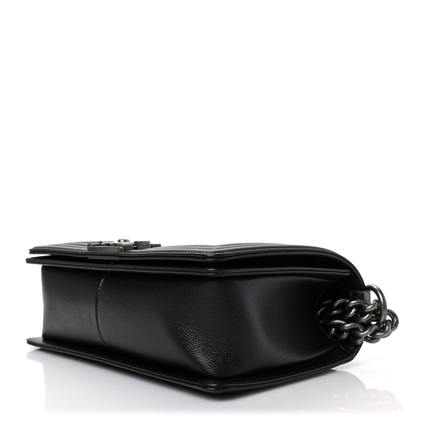 Caviar Quilted Medium Boy Flap Black