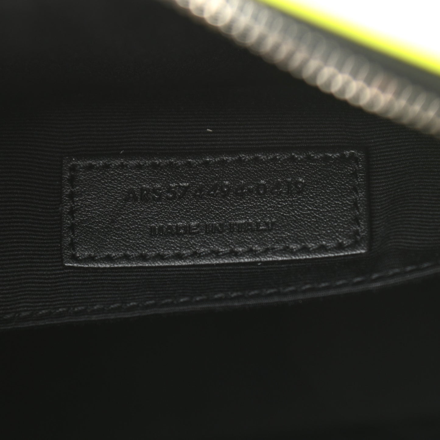 Patent Calfskin Matelasse Monogram Lou Camera Bag Neon Yellow