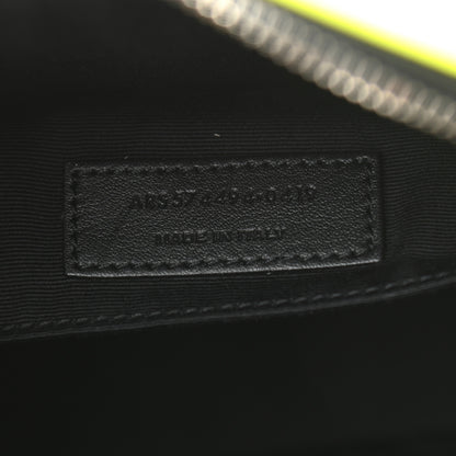 Saint Laurent Patent Calfskin Matelasse Monogram Lou Camera Bag Neon Yellow 7 of 10