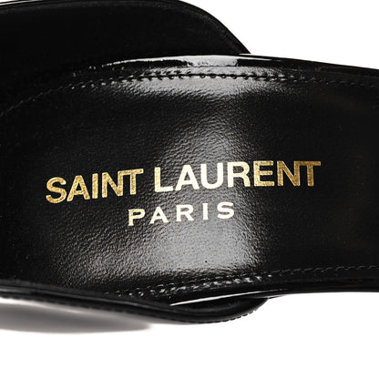 Saint Laurent Patent Calfskin Opyum 110 Sandals 40.5 Black 9 of 10
