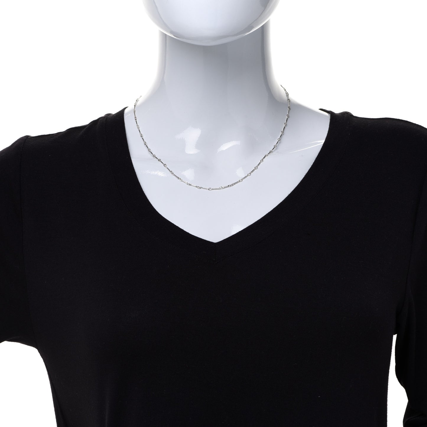 Sterling Silver Ziegfeld Bar Chain Necklace