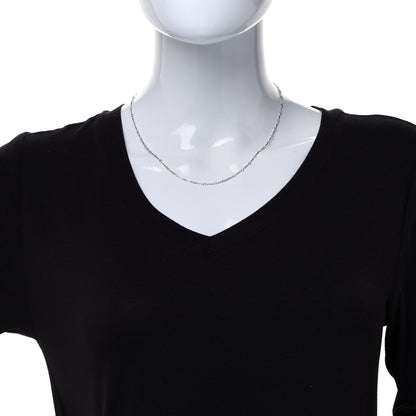 Tiffany Sterling Silver Ziegfeld Bar Chain Necklace 2 of 6