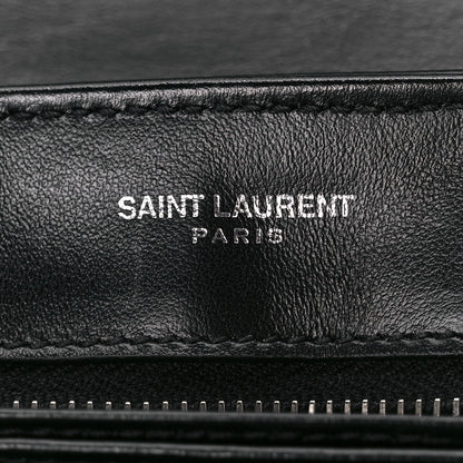 Saint Laurent Calfskin Y Quilted Monogram Toy Loulou Crossbody Bag Black 8 of 12