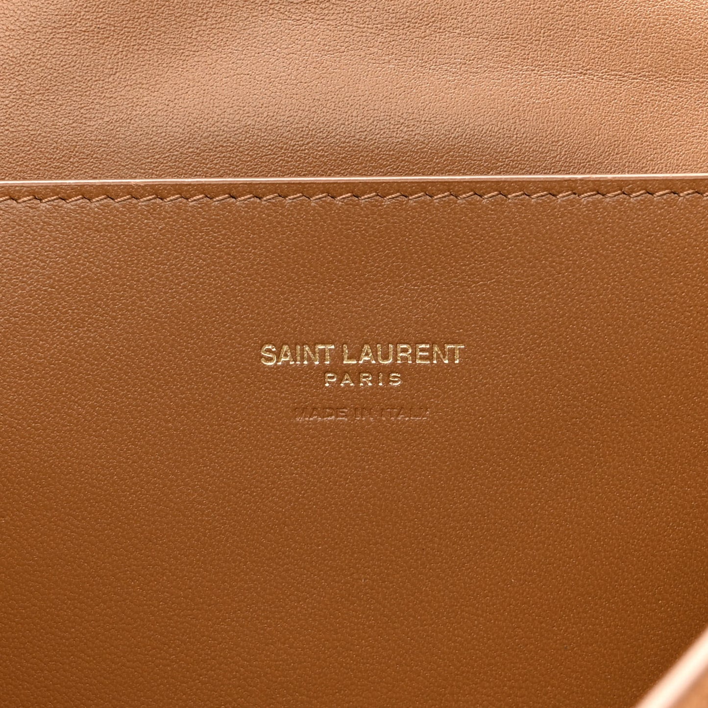Smooth Calfskin Suede Medium Reversible Monogram Kate Satchel Light Ochre