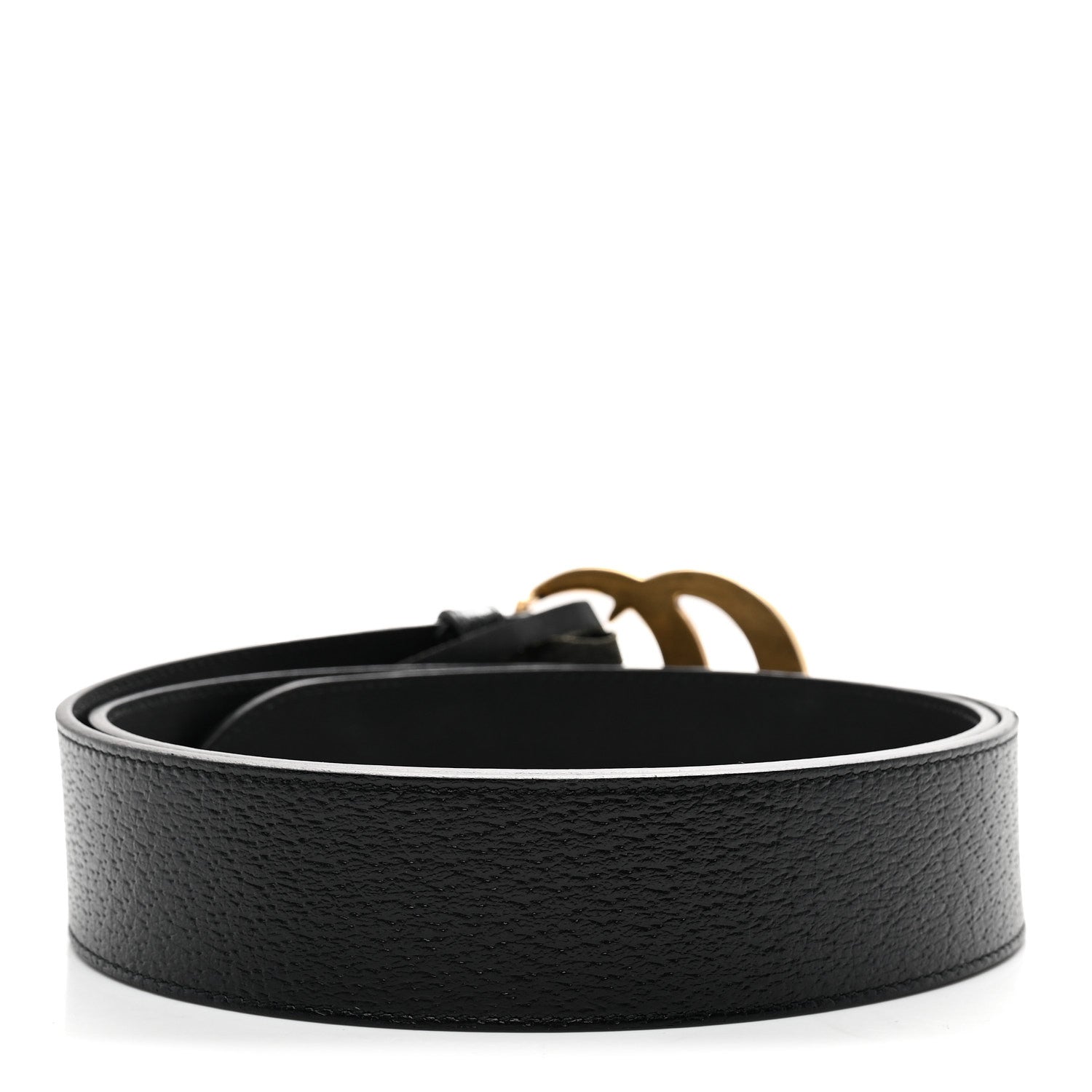 Gucci Textured Calfskin Double G 40mm Belt 95 38 Black 2 of 6