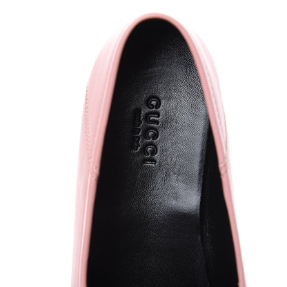 Gucci Lambskin Womens Brixton Horsebit Loafers 37.5 Perfect Pink 7 of 10