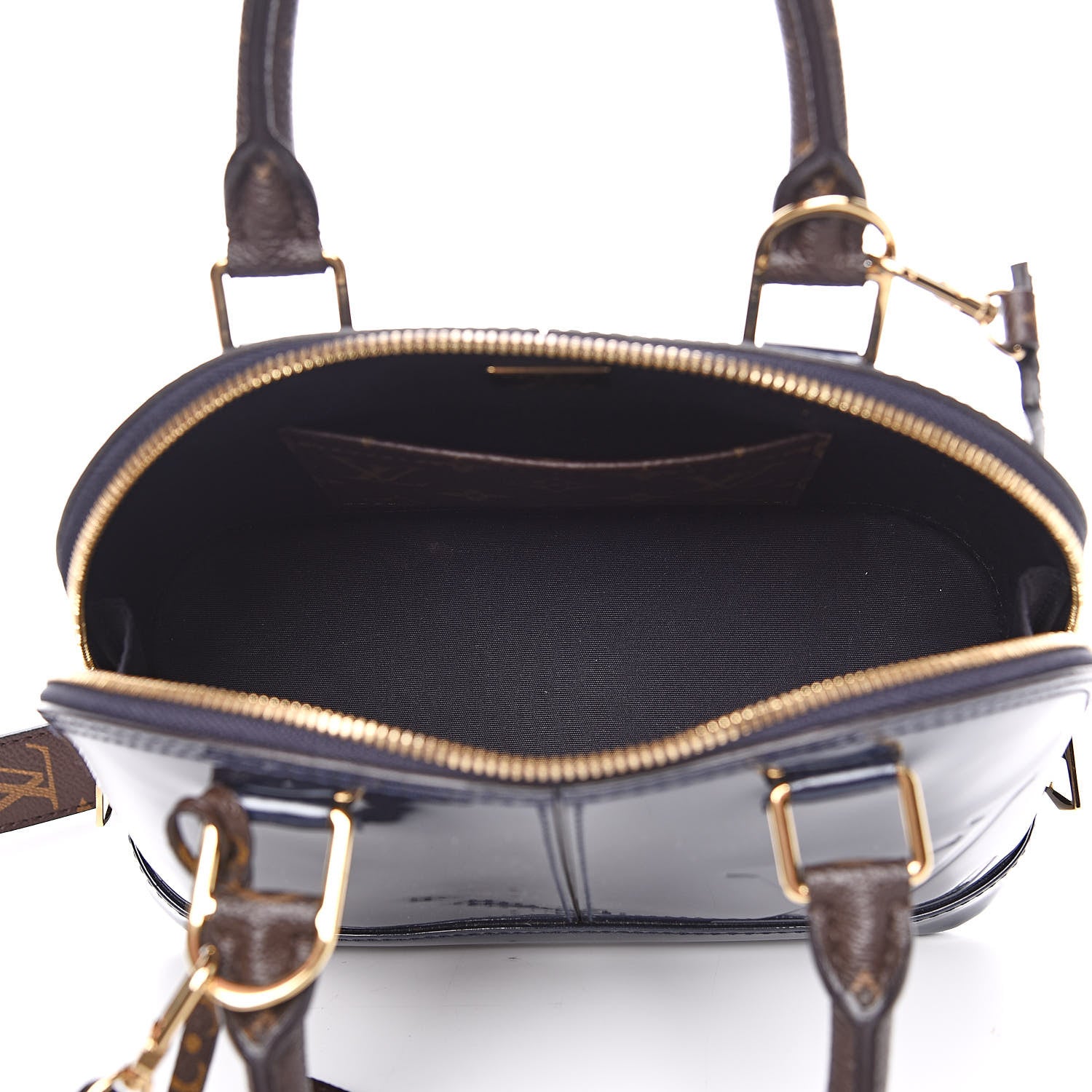 Louis Vuitton Patent Monogram Alma BB Marine 5 of 9