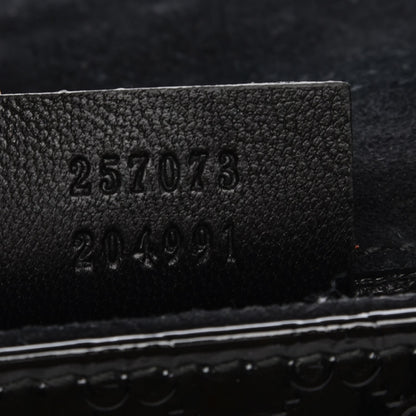 Gucci Patent Microguccissima Small Broadway Clutch Black 7 of 7