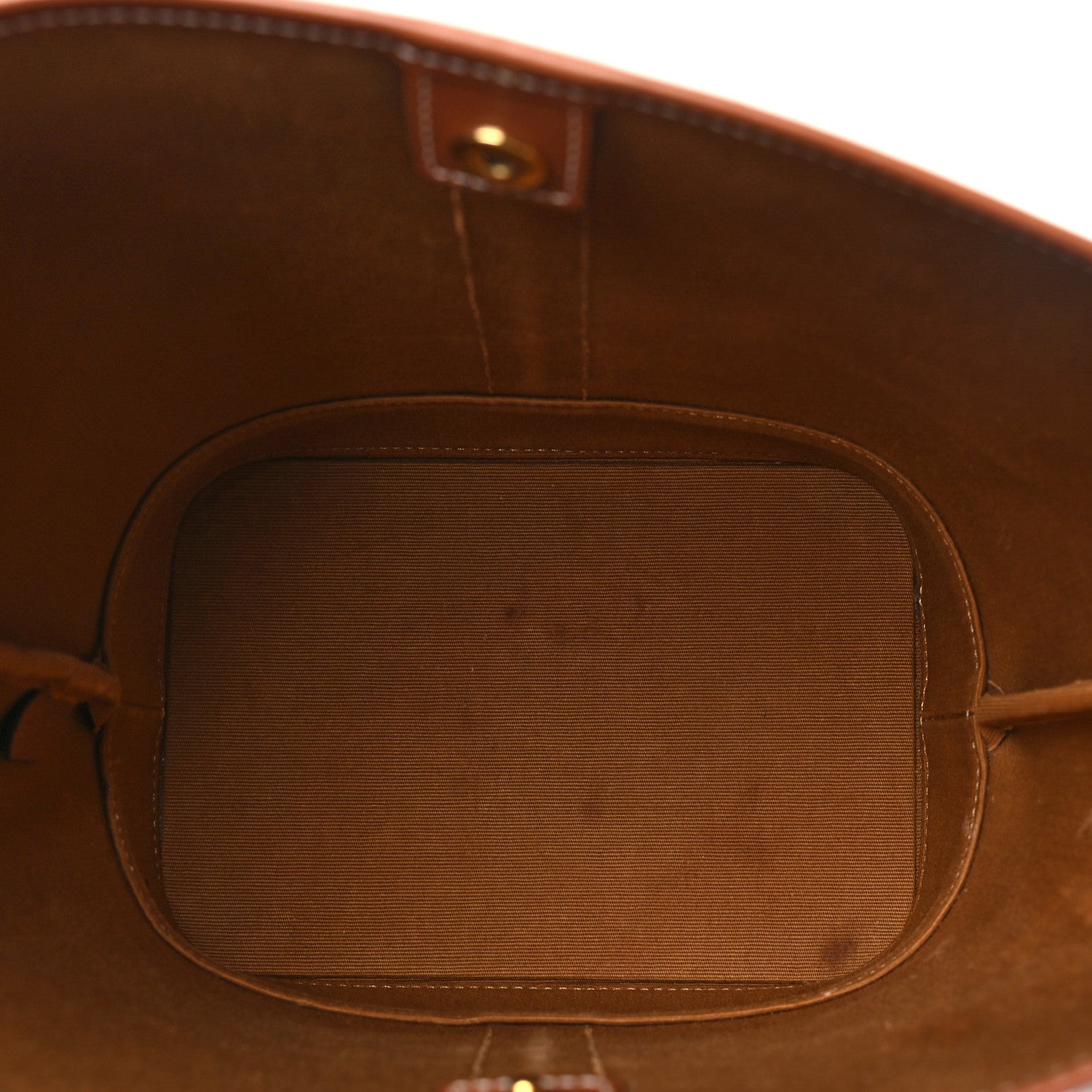 Celine Triomphe Canvas Calfskin Small Bucket Bag Tan 5 of 10