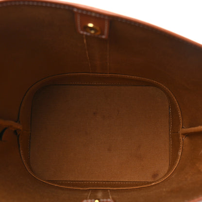Celine Triomphe Canvas Calfskin Small Bucket Bag Tan 5 of 10