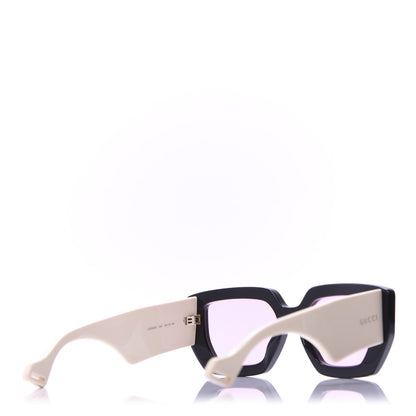 Gucci Square Frame Sunglasses GG0630S Black Ivory 4 of 8