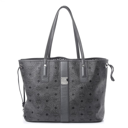 MCM Visetos Medium Liz Reversible Shopper Tote Phantom Grey 1 of 15