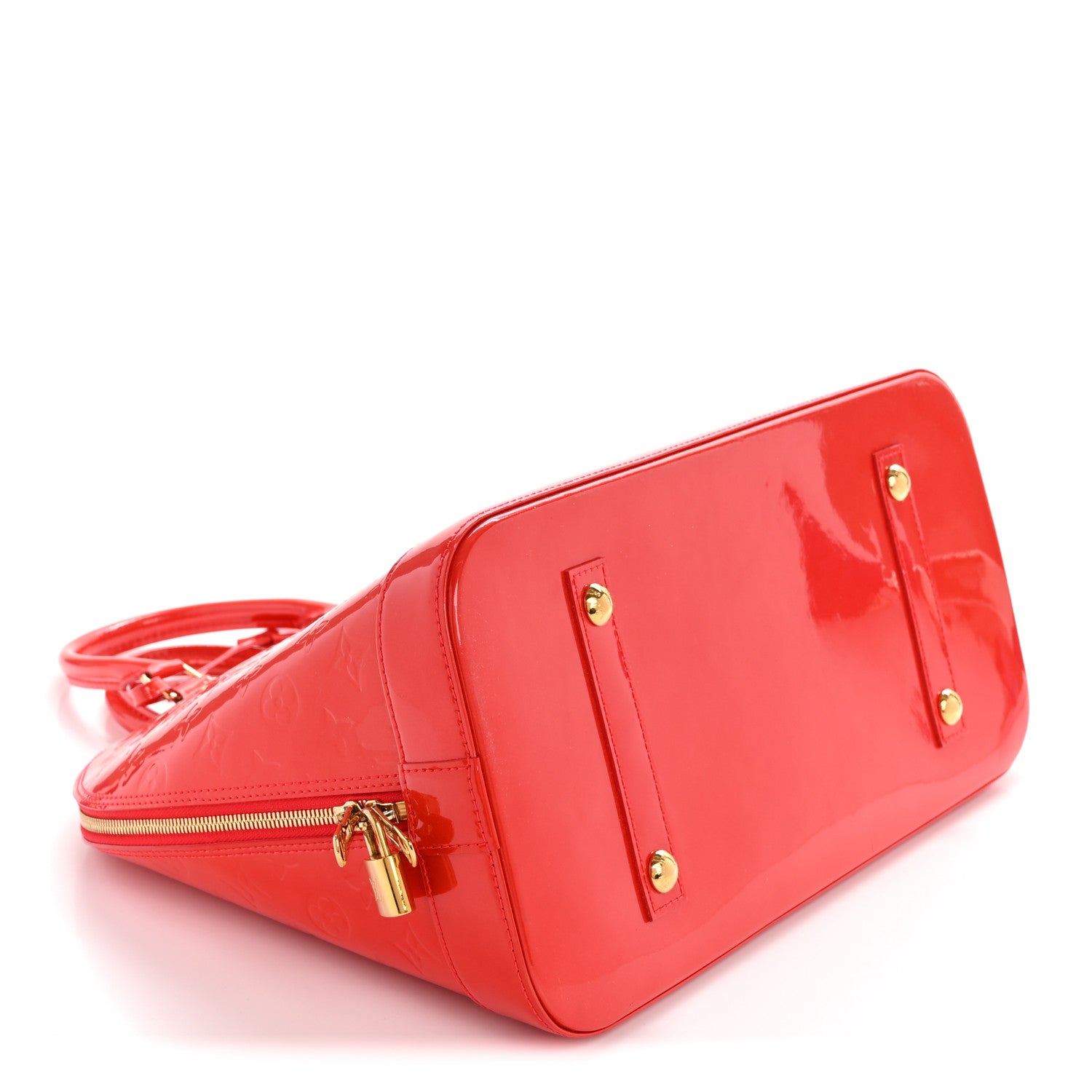 Louis Vuitton Vernis Alma GM Rouge Grenadine 4 of 12