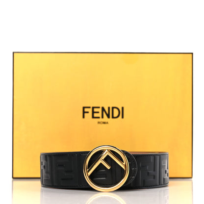 Fendi Calfskin F is Fendi FF 1974 Embossed Belt 90/36 Black 8 of 8