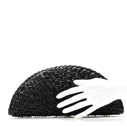 The Row Handwoven Calfskin Sunset Clutch Black 2 of 6