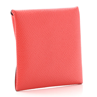 Hermes Epsom Bastia Coin Purse Rouge De Coeur 3 of 9
