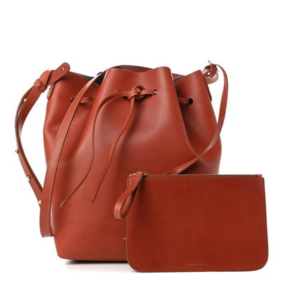 Mansur Gavriel Calfskin Bucket Bag Saddle 1 of 10