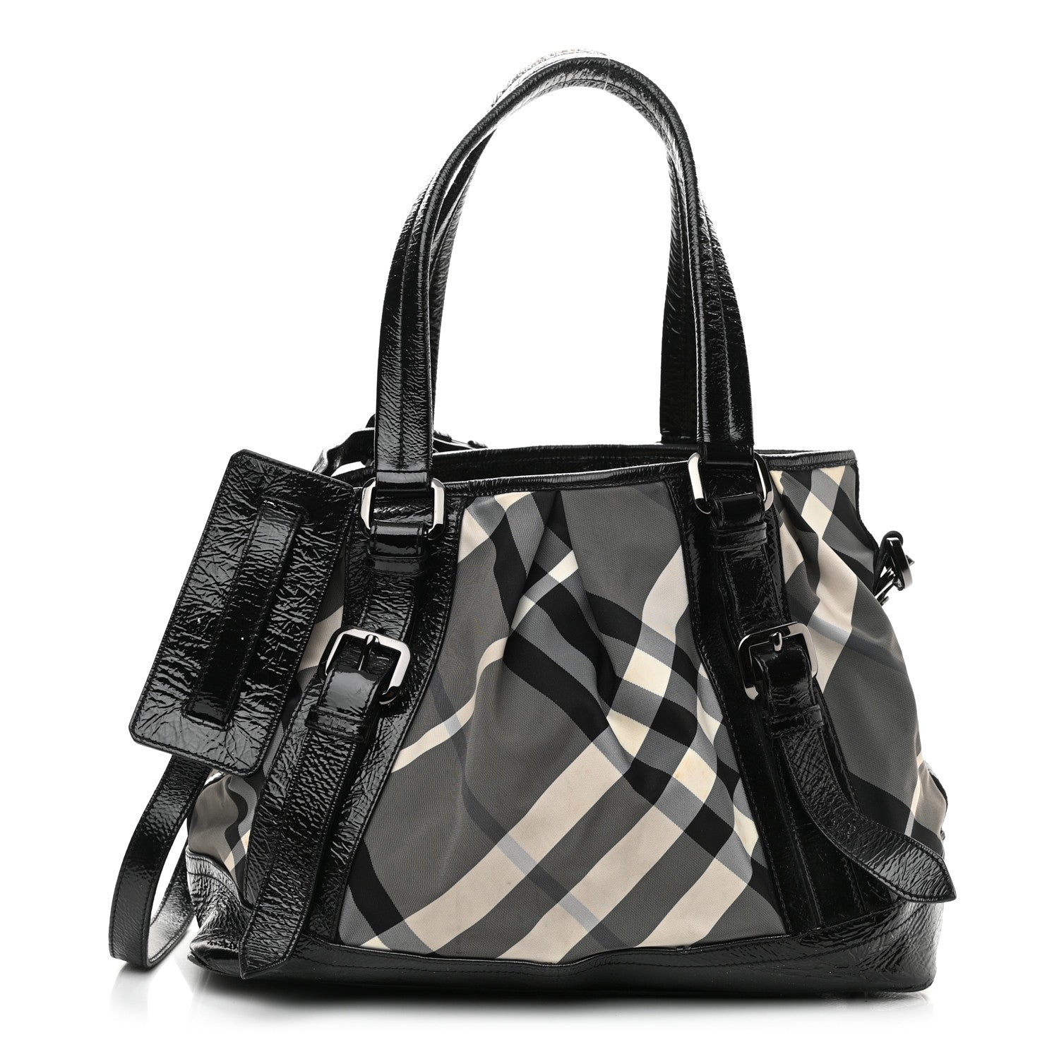 Burberry Nylon Beat Check Lowry Black 1 of 10