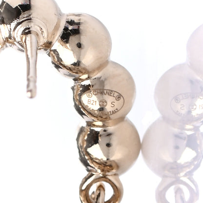 Chanel Pearl Quilted CC Flap Bag Earrings Gold 4 of 4