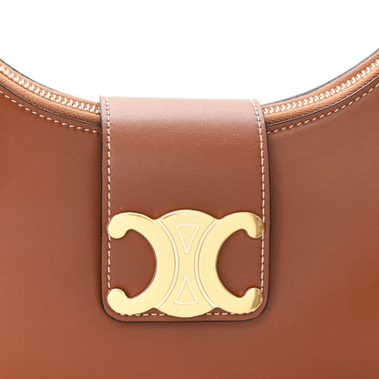 Celine Smooth Calfskin Medium Strap Ava Triomphe Shoulder Bag Tan 7 of 9