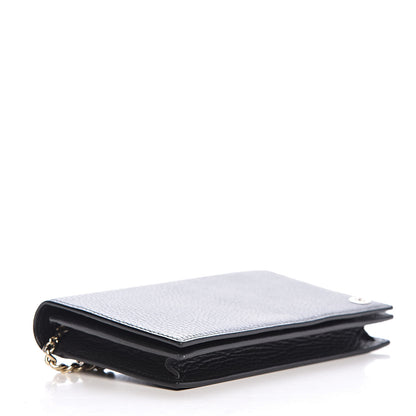 Gucci Dollar Calfskin Medium Betty Chain Wallet Black 4 of 12