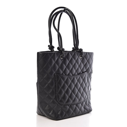 Chanel Calfskin Quilted Medium Cambon Tote Black 3 of 14