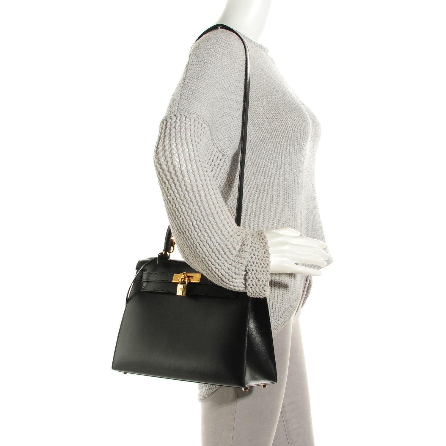 Hermes Box Kelly Sellier 28 Black 3 of 17
