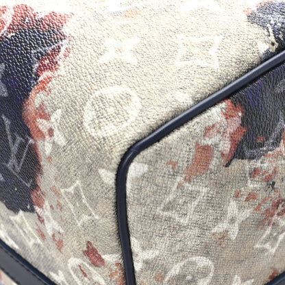 Louis Vuitton Monogram Bleach Keepall Bandouliere 50 Ink Blue 9 of 9