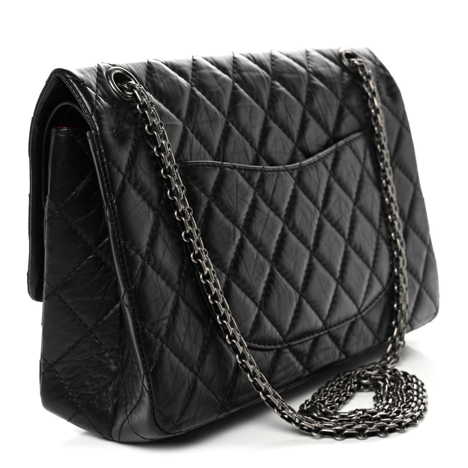 Chanel Aged Calfskin Quilted 2.55 Reissue 226 Flap Black 3 of 10