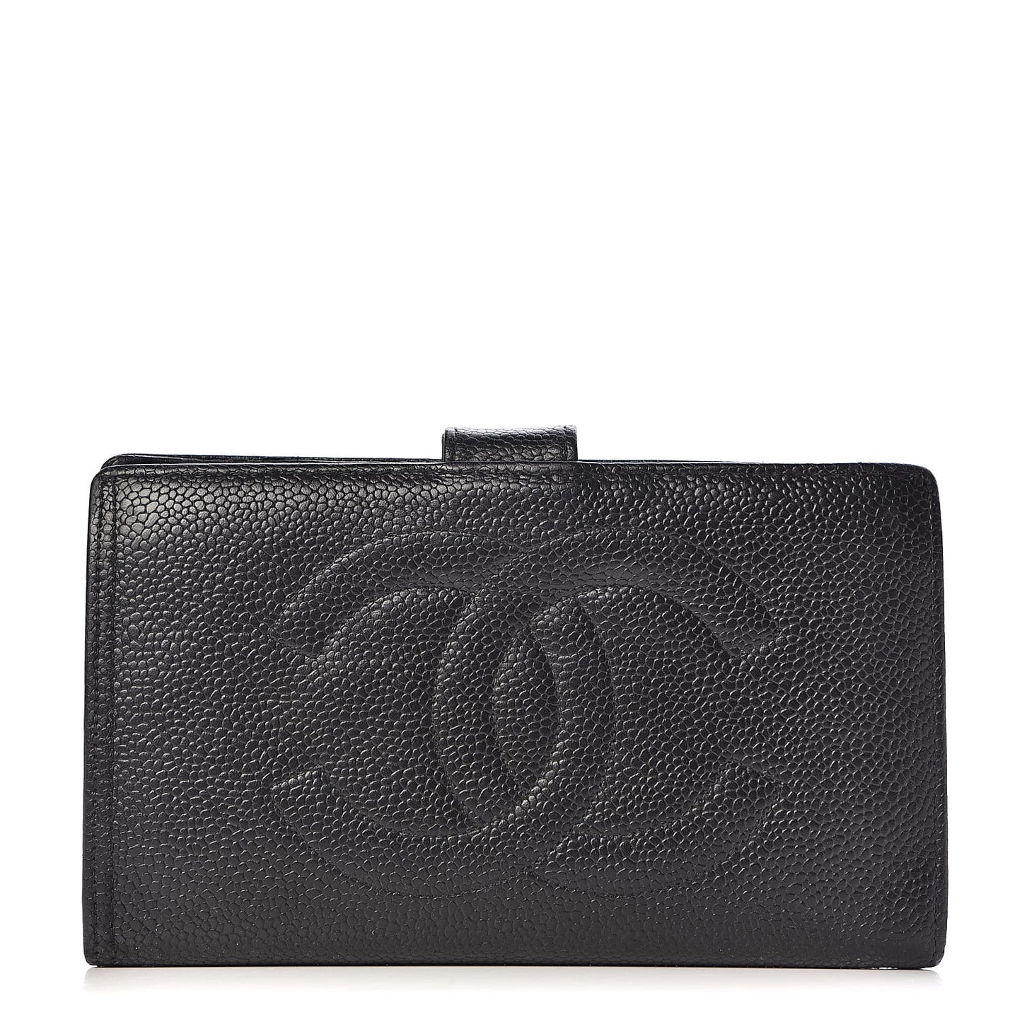 Caviar Timeless CC French Wallet Black